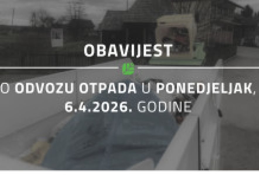 Obavijest o odvozu otpada